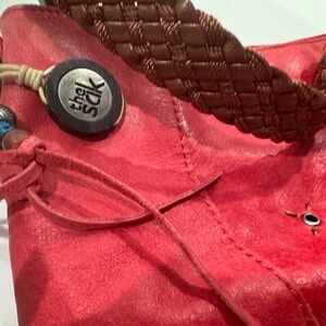 The Sak Coral Shoulder Bag with Brown Accents